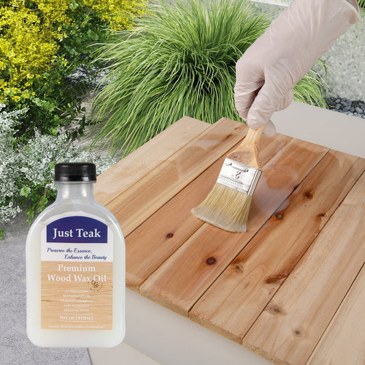 Wood Wax Oil for Outdoor and Indoor Furniture Teak Care Kit to Restore and Protect Wood - Tampa Home & Garden Store