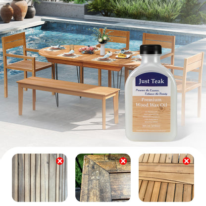 Wood Oil Cleaner and Brightener Set for Wood