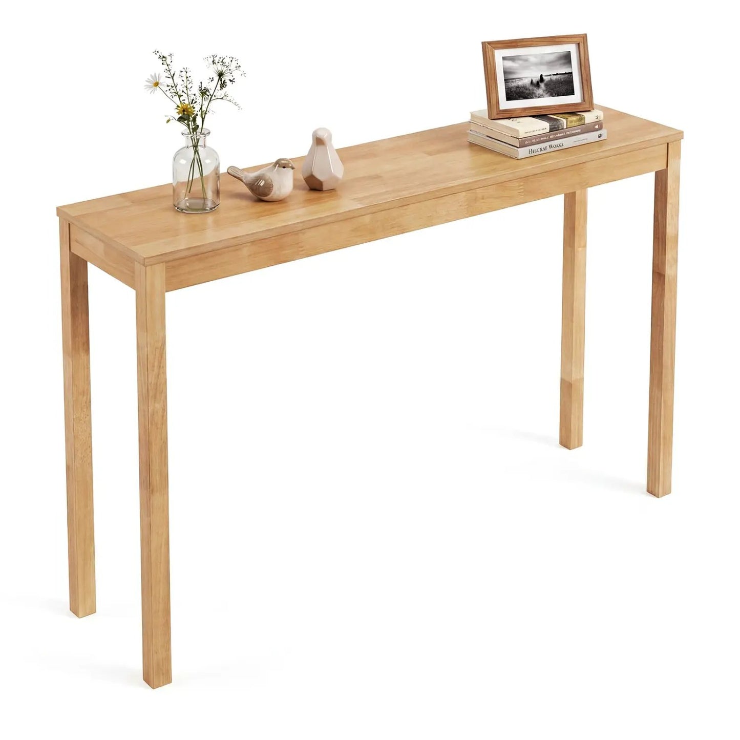 Wooden Console Table Modern Farmhouse Sofa Table