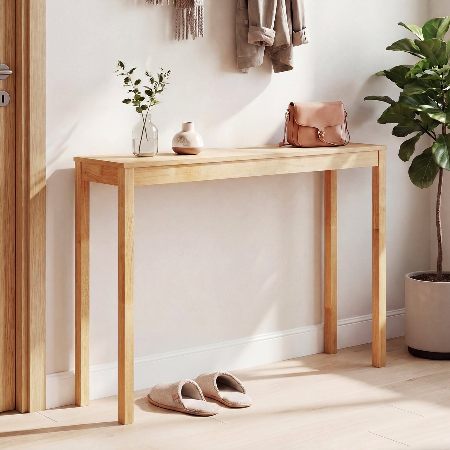 Wooden Console Table Modern Farmhouse Sofa Table