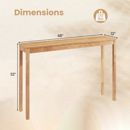 Wooden Console Table Modern Farmhouse Sofa Table