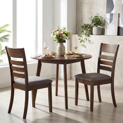 Wooden Dining Chairs Set of 4 Upholstered Kitchen