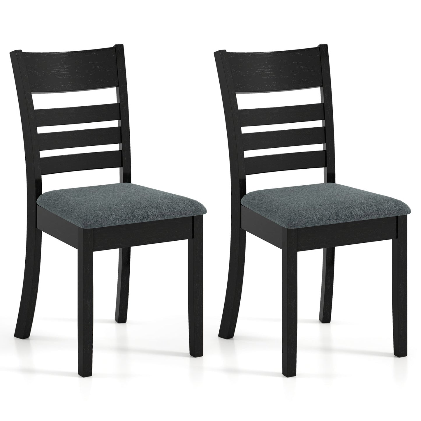 Wooden Dining Chairs Set 2 Upholstered Kitchen