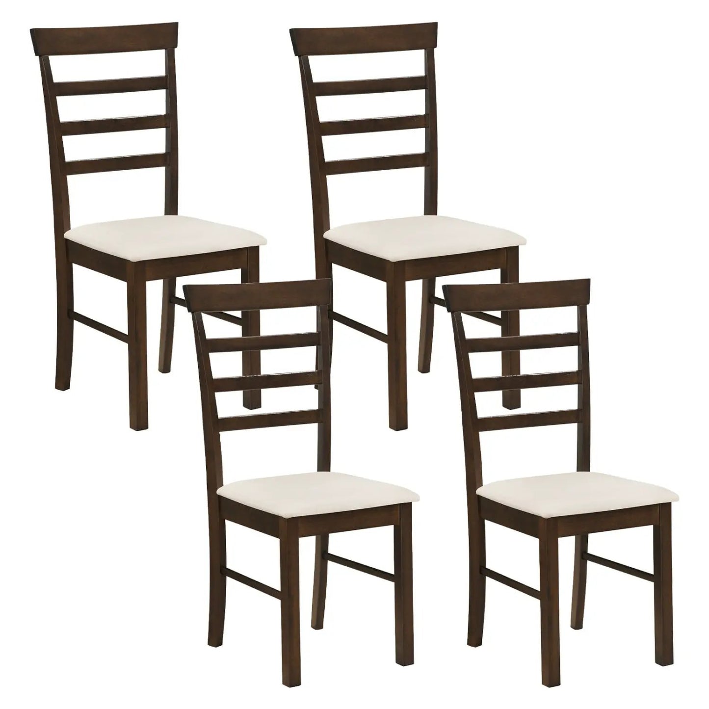 Dining Chairs Set Of Four With Fabric Cushions