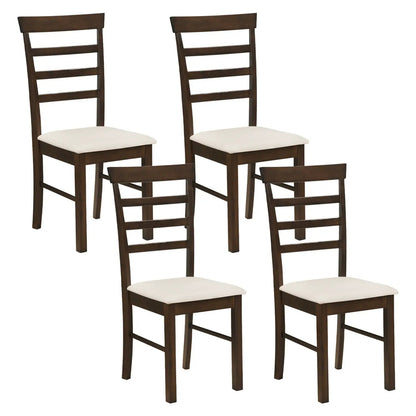 Dining Chairs Set Of Four With Fabric Cushions