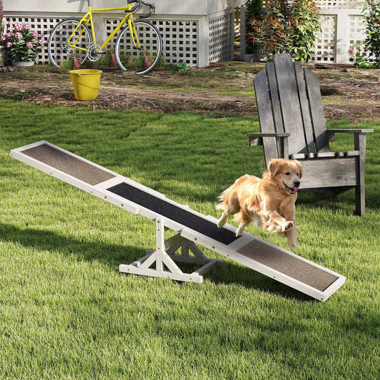 Wooden Dog Agility Seesaw Dog Outdoor Run Game Toy for Obstacle Courses