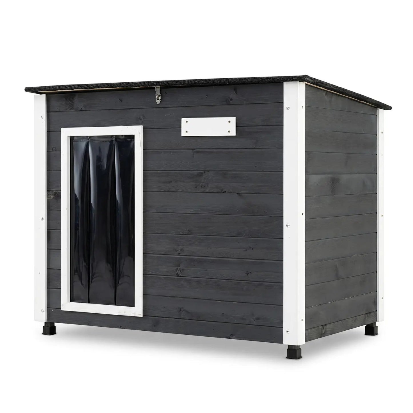 Wooden Outdoor Dog House with Openable Roof Large