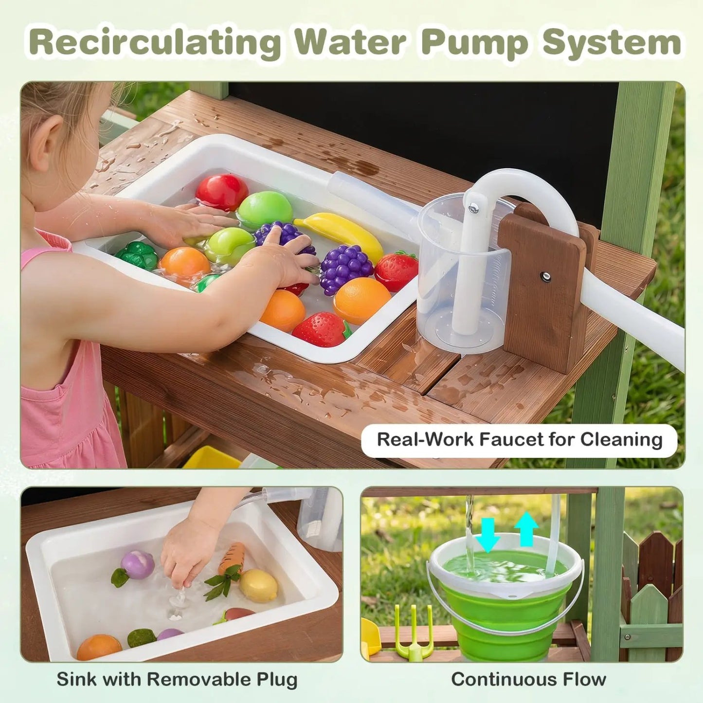 Mud Farm Playset With Planter Box and Water Pump
