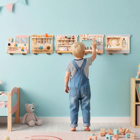 Wooden Sensory Wall Panel with Vanity and Tool Box - Tampa Home & Garden Store
