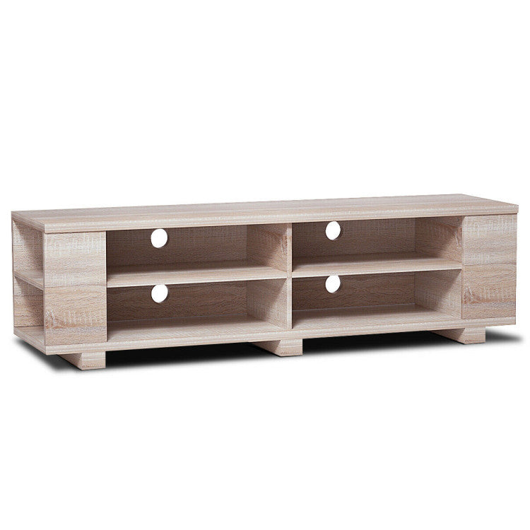 Mueble TV de Madera para Almacenamiento y Entretenimiento, 59 Pulgadas, Nogal