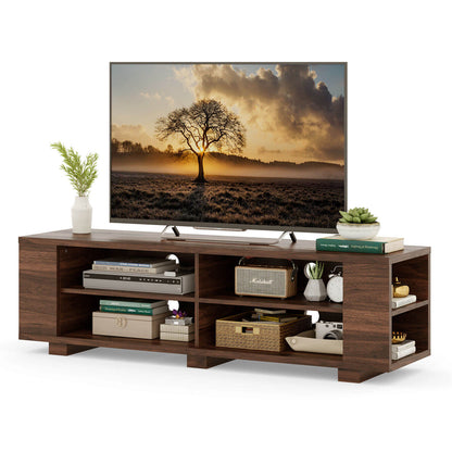 Mueble TV de Madera para Almacenamiento y Entretenimiento, 59 Pulgadas, Nogal