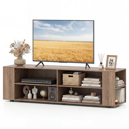 Mueble TV de Madera para Almacenamiento y Entretenimiento, 59 Pulgadas, Nogal