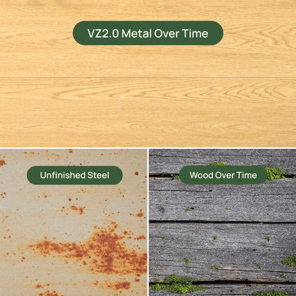 Woodgrain Metal Raised Garden Bed 2' x 8' - Evergrove Series - Tampa Home & Garden Store