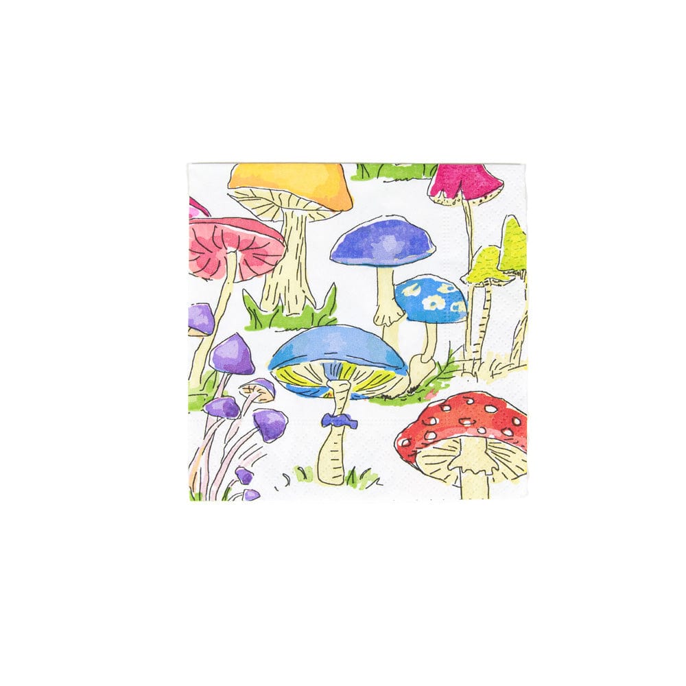 Woodland Mushrooms - Cocktail Napkin - Tampa Home & Garden Store