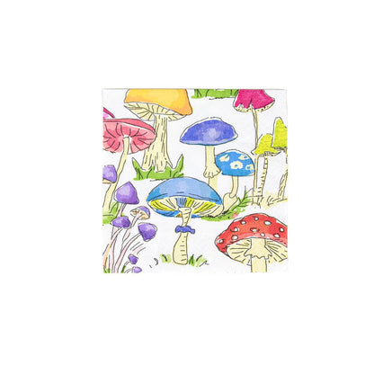 Woodland Mushrooms - Cocktail Napkin - Tampa Home & Garden Store