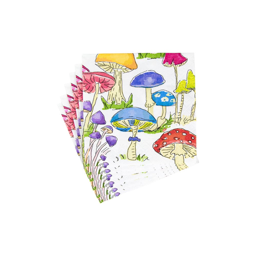 Woodland Mushrooms - Cocktail Napkin - Tampa Home & Garden Store