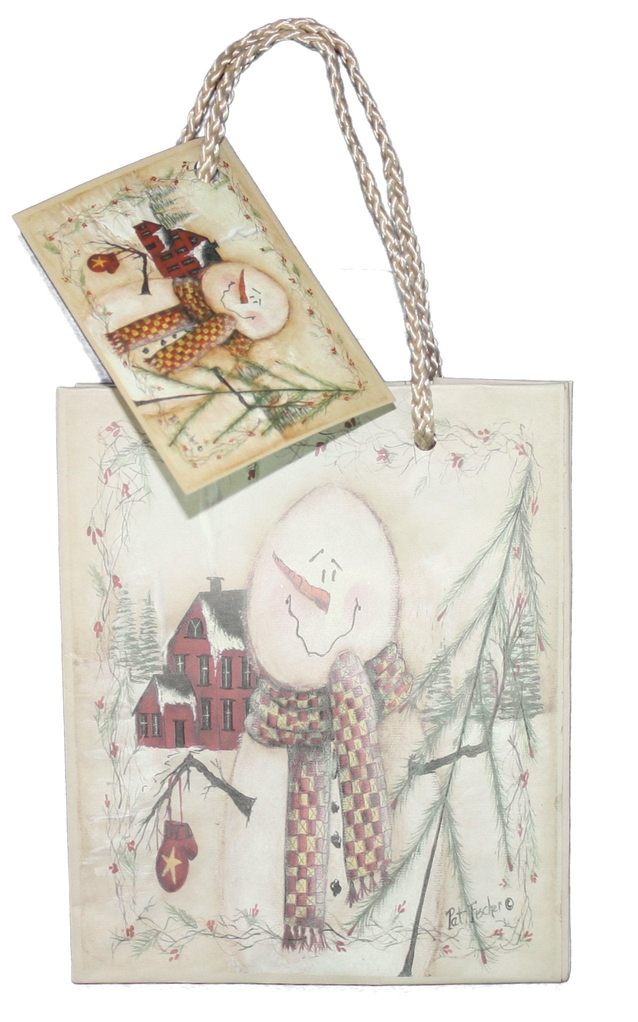 Woodland Snowman Gift Bag - Jumbo - Tampa Home & Garden Store