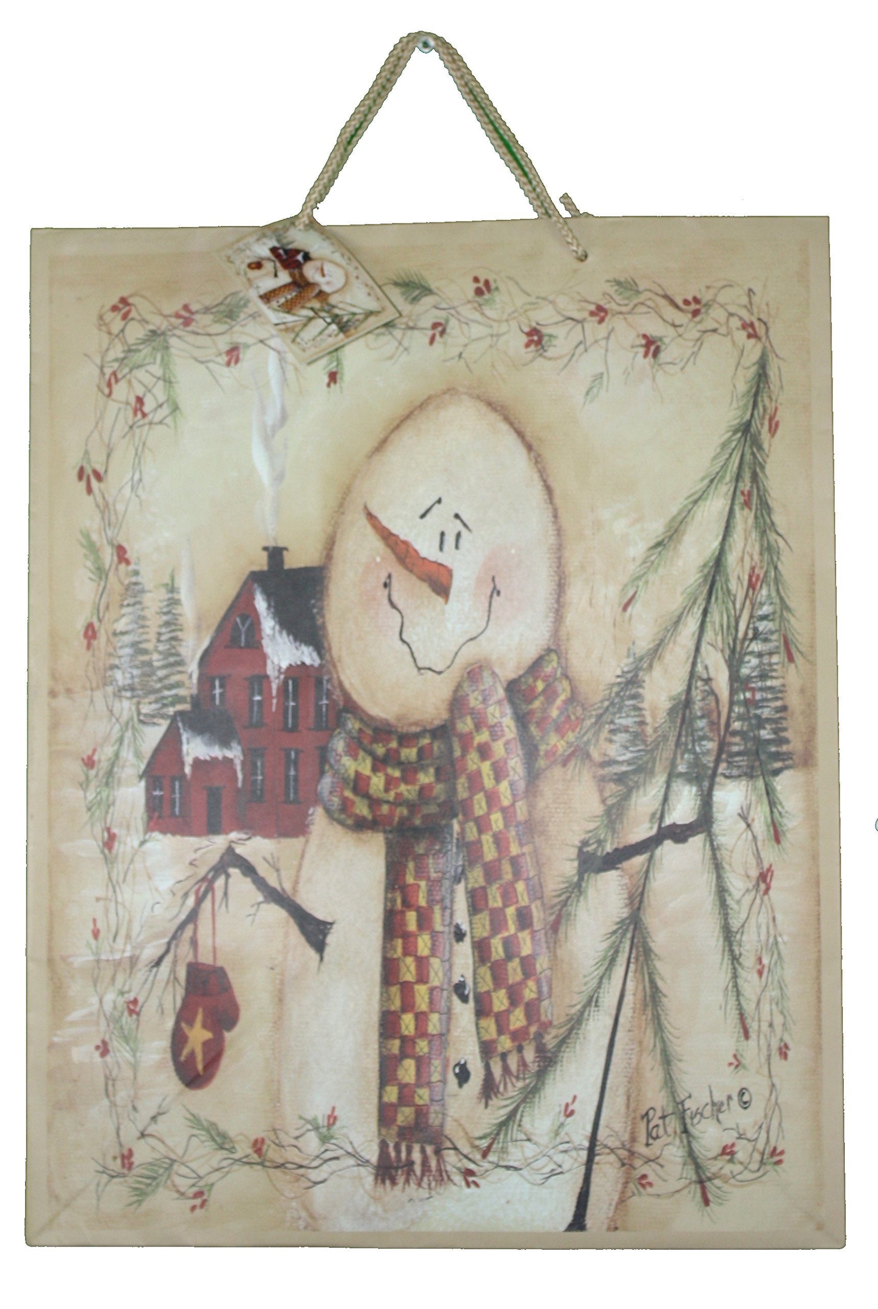 Woodland Snowman Gift Bag - Jumbo - Tampa Home & Garden Store