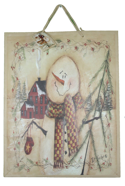 Woodland Snowman Gift Bag - Jumbo - Tampa Home & Garden Store