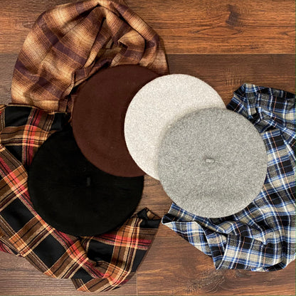 Wool Blend Felt Tam O'Shanter - Scottish Bonnet, Beret Hat - Now in 9 Colors! - Tampa Home & Garden Store