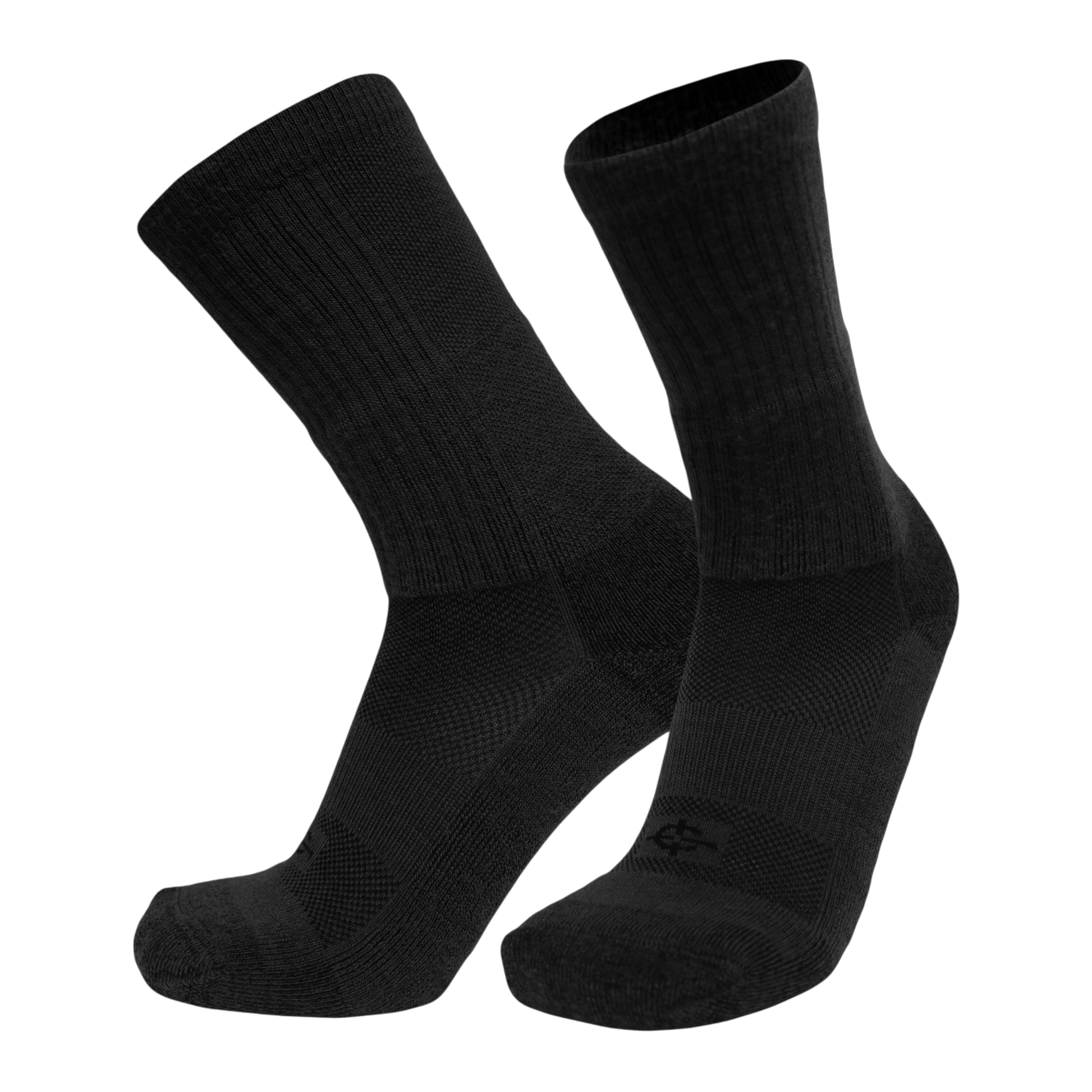 Wool BEAST Crew tactical socks, black crew-length pair on Tampa Home & Garden Store