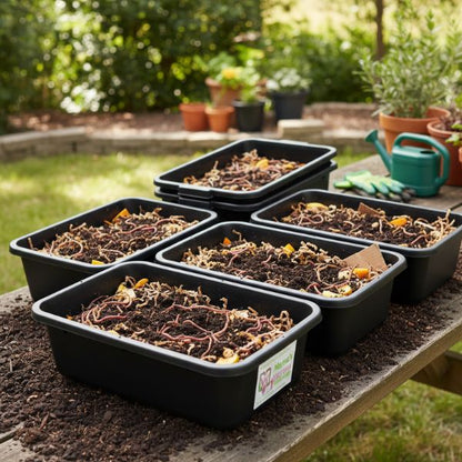 Worm Bin Bus Tubs (Set of 5) - Tampa Home & Garden Store