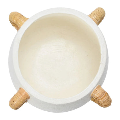 Wren Terracotta Planter with Rattan Handles - Tampa Home & Garden Store