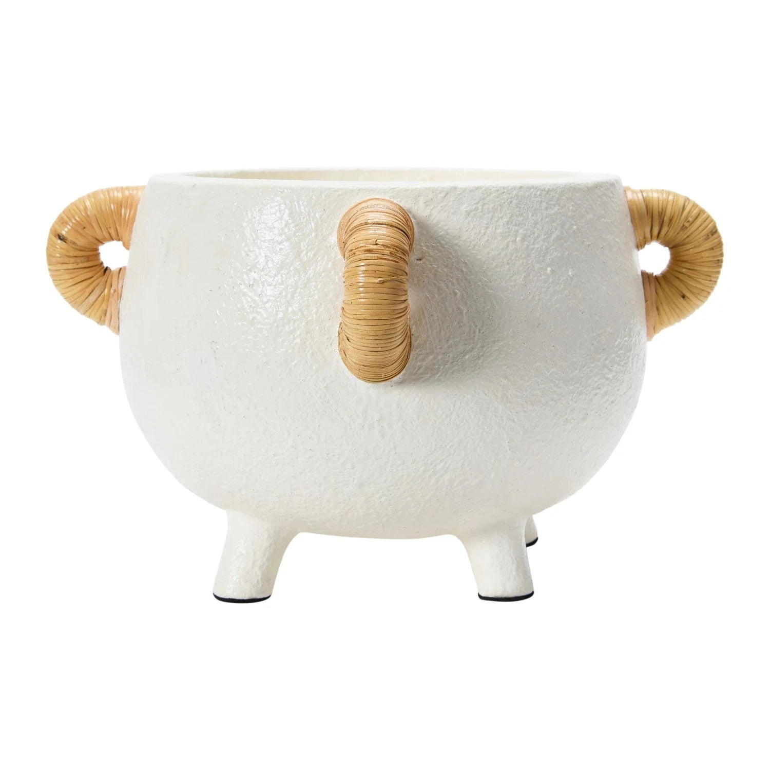 Wren Terracotta Planter with Rattan Handles - Tampa Home & Garden Store