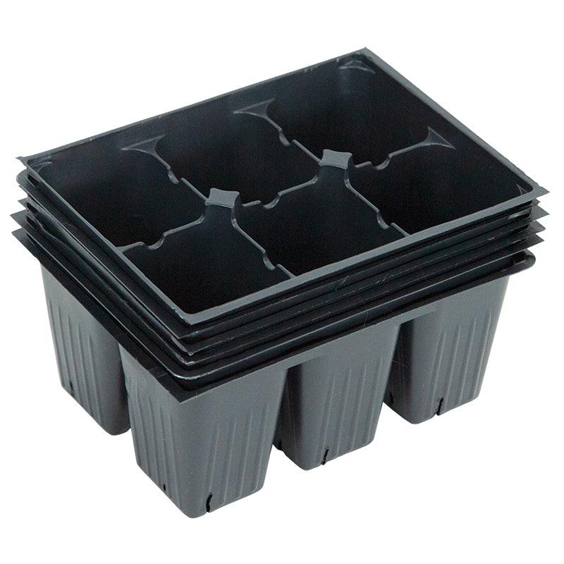 X-Jumbo 6-Pack Planting Containers for 1020 Tray - Recycled (Sheet of 6) - Tampa Home & Garden Store