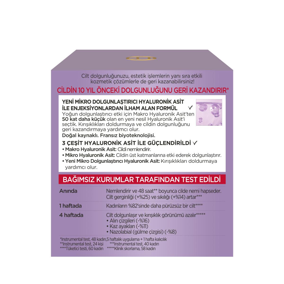 Face cream box by Beauty Care Bag, purple packaging with Turkish hyaluronic acid on the back on Tampa Home & Garden Store
