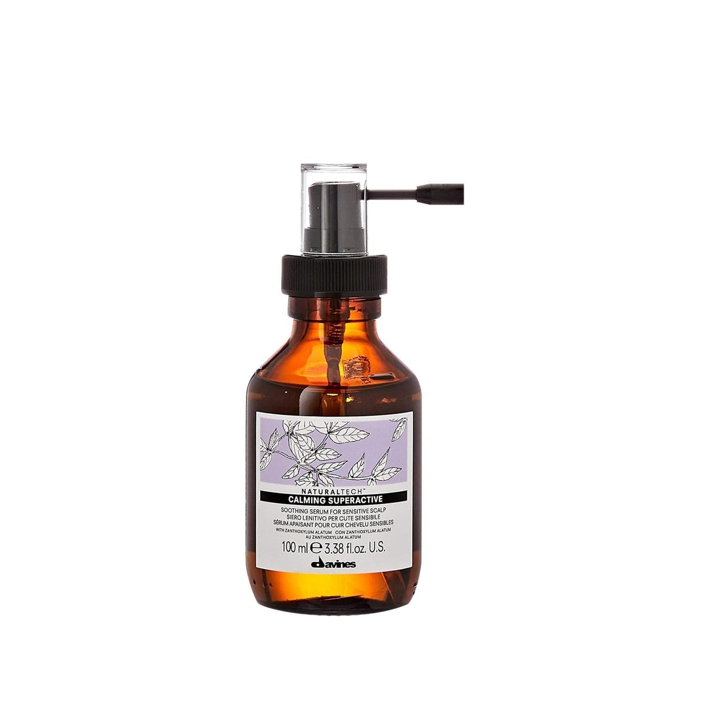 Davines Scalp Serum bottle, amber glass with pump spray, 100 ml label on Tampa Home & Garden Store