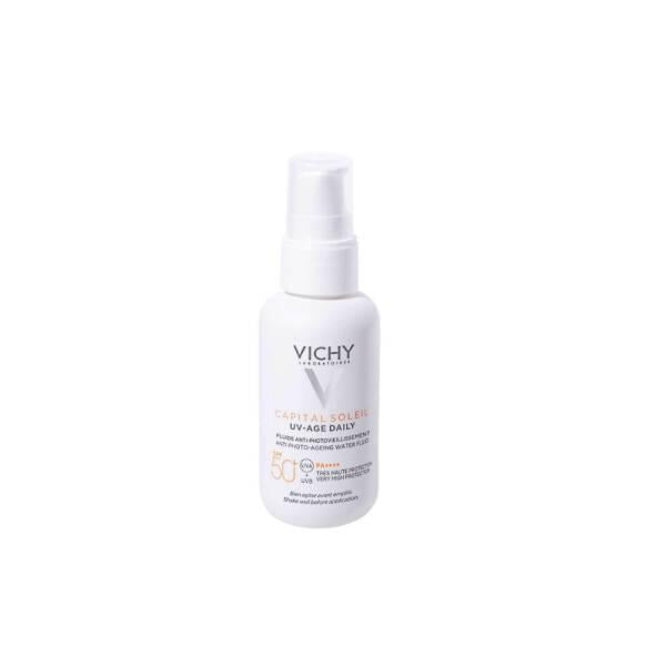 Vichy Capital Soleil UV-Age Daily SPF50+ sunscreen pump, white 40ml on Tampa Home & Garden Store