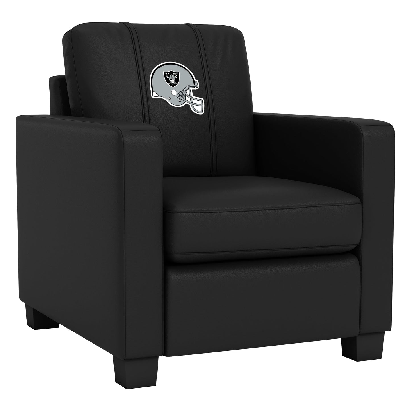 Fauteuil club stationnaire Dyno avec logo du casque des Las Vegas Raiders
