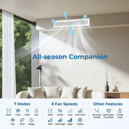 X-Pro 18000 BTU 2-Zone Mini Split AC 24 SEER2