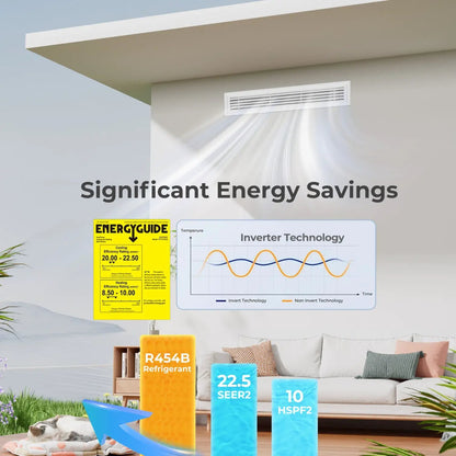 X Pro 35000 3 Zone Concealed Ducted Mini Split AC
