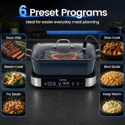 6-In-1 Programmable Slow Cooker With Timer