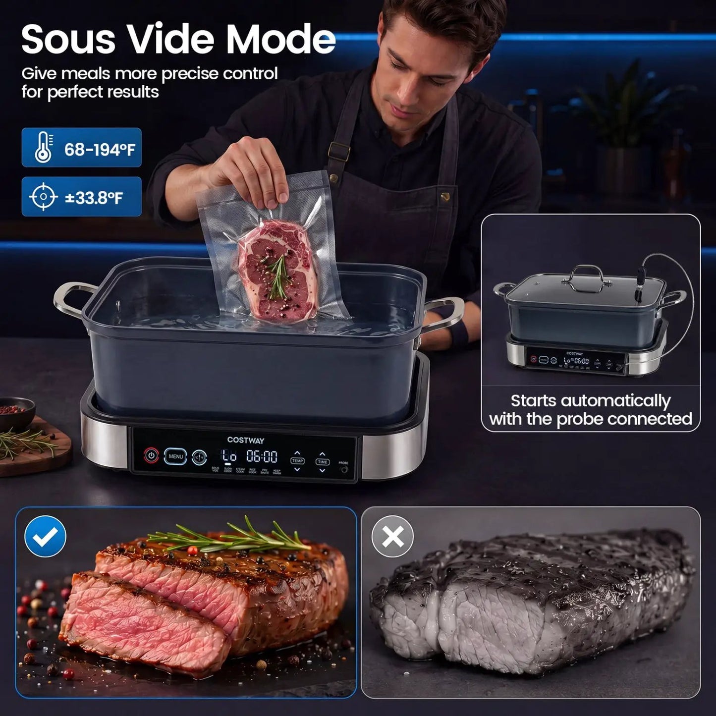 6-In-1 Programmable Slow Cooker With Timer