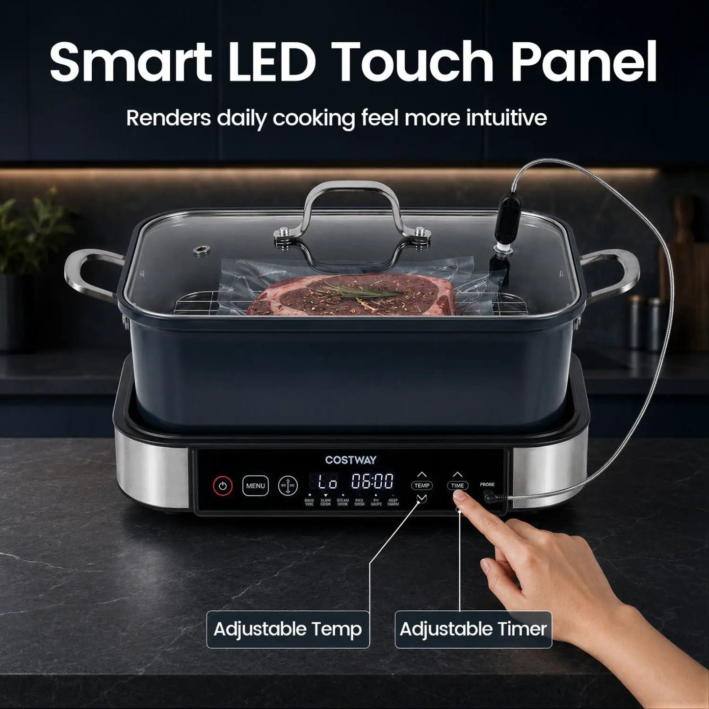 6-In-1 Programmable Slow Cooker With Timer