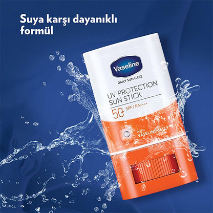 Vaseline UV Protection Sun Stick SPF 50+ sunscreen stick white/orange tube on Tampa Home & Garden Store