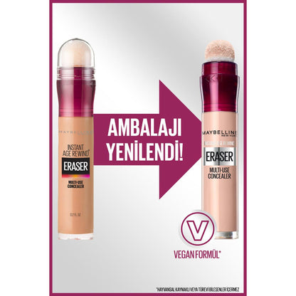 Maybelline Instant Age Rewind Eraser concealer dual tubes, beige shade, vegan formula on Tampa Home & Garden Store