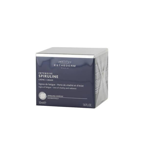 Esthederm Intensive Spiruline face cream box in dark blue packaging by Beauty Care Bag on Tampa Home & Garden Store