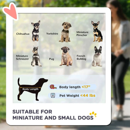 3 Wheels Pet Stroller by Furr Baby Gifts for small to medium dogs with size guide on Tampa Home & Garden Store