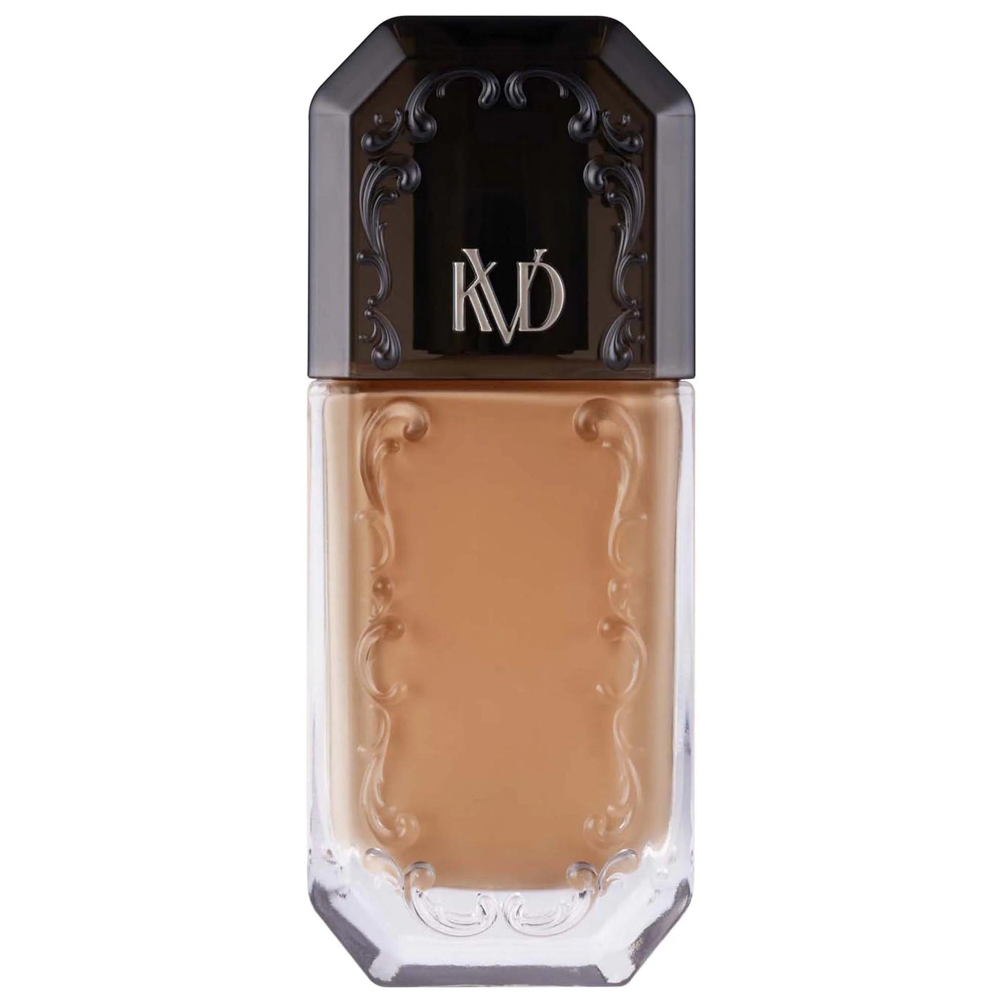 Good Apple foundation in warm beige with black cap and KVD logo on Tampa Home & Garden Store