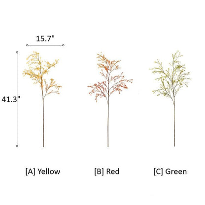 Lifelike Layered Leaf Spray 41in tall yellow/red/green foliage RusticReach on Tampa Home & Garden Store