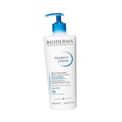 Bioderma Atoderm Crème face cream bottle with blue pump, white 500 ml on Tampa Home & Garden Store