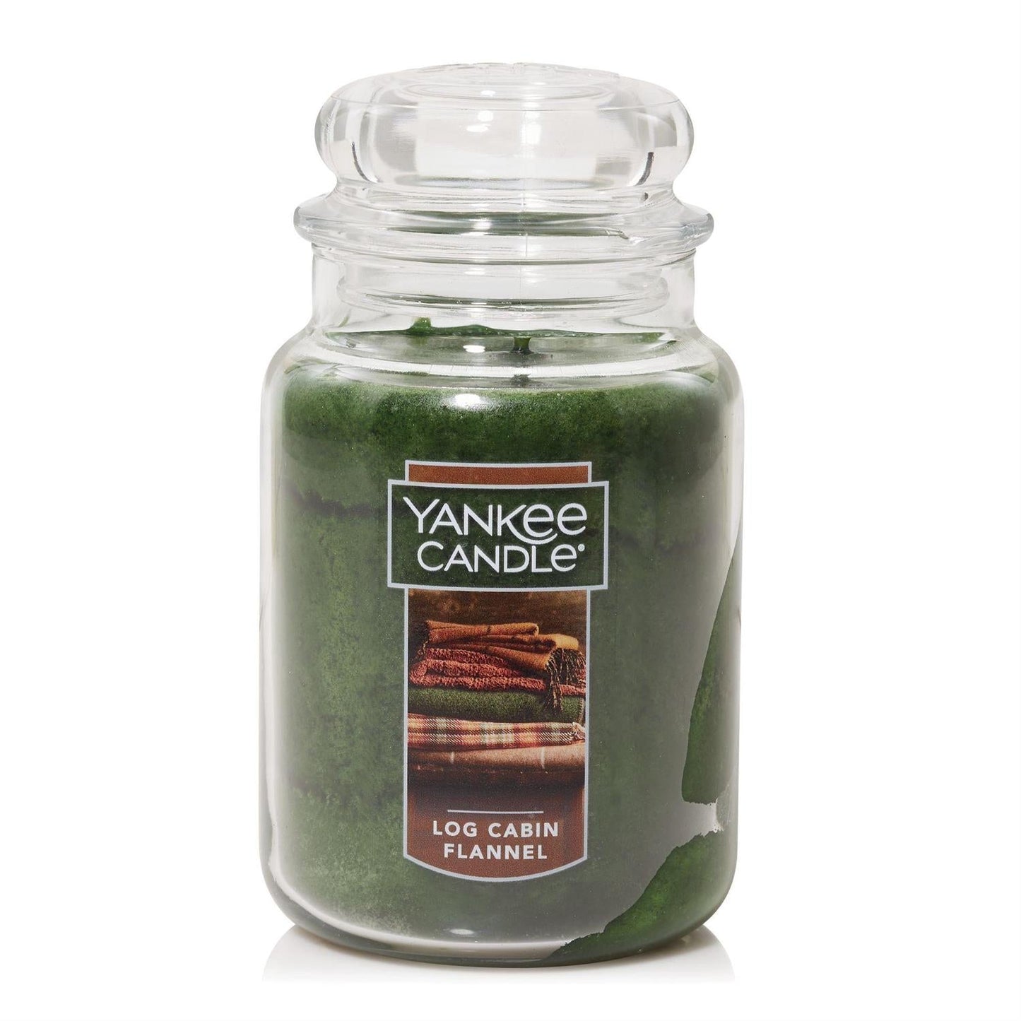 Yankee Candle Original Jar Candle -  Log Cabin Flannel - Large - Tampa Home & Garden Store