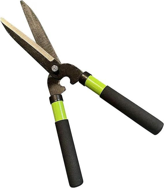 Hedge shears Garden Guru with neon green and black handles and dark blades on Tampa Home & Garden Store