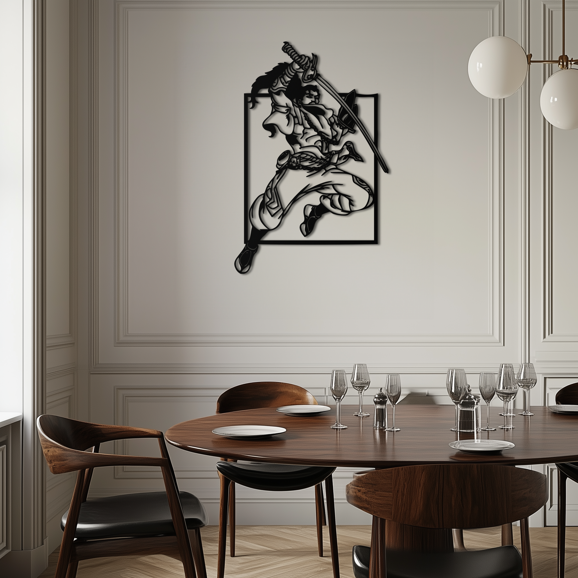 Yasuo Sword Silhouette Metal Wall Art - League of Legends-Inspired Steel Decor- KAF486 - Tampa Home & Garden Store