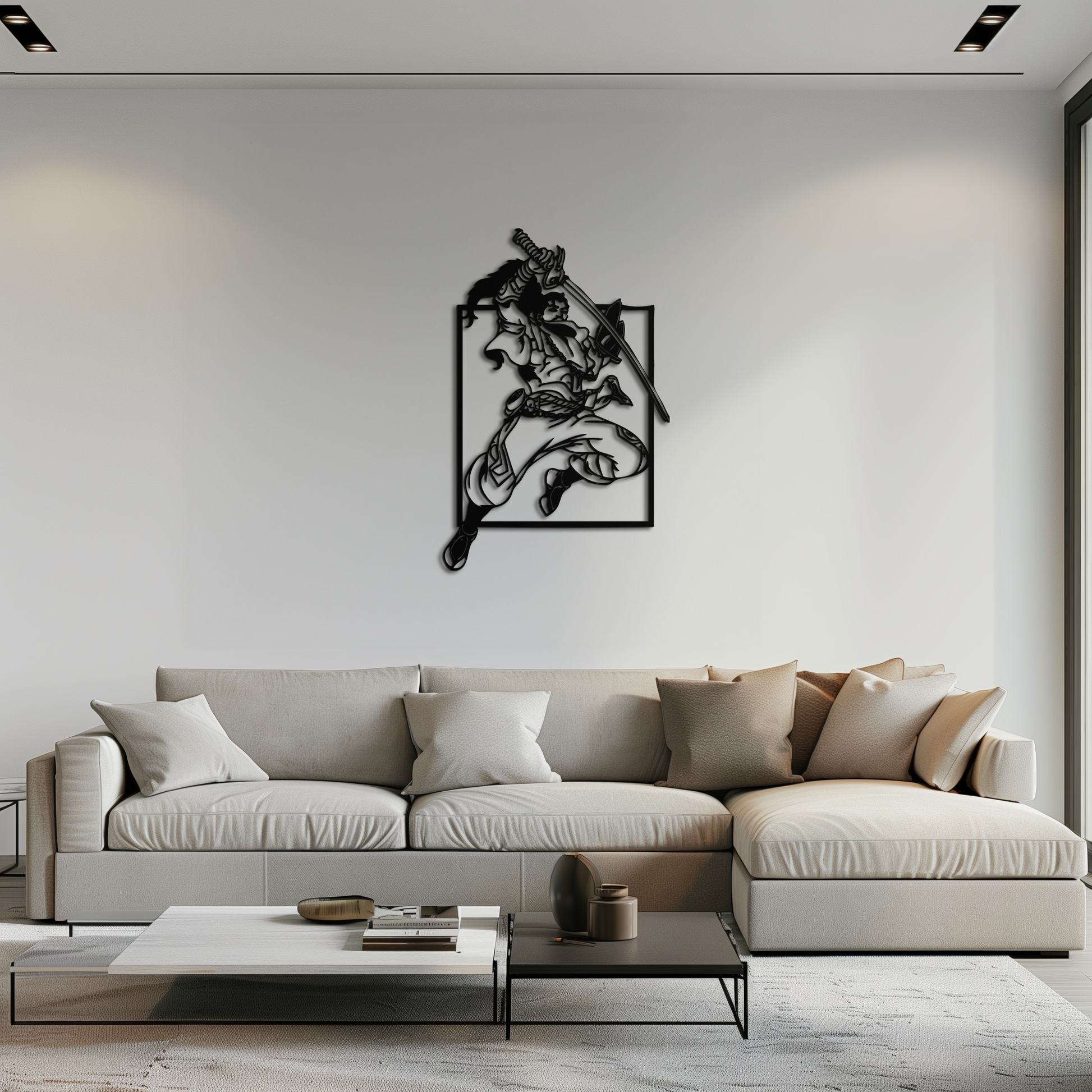 Yasuo Sword Silhouette Metal Wall Art - League of Legends-Inspired Steel Decor- KAF486 - Tampa Home & Garden Store