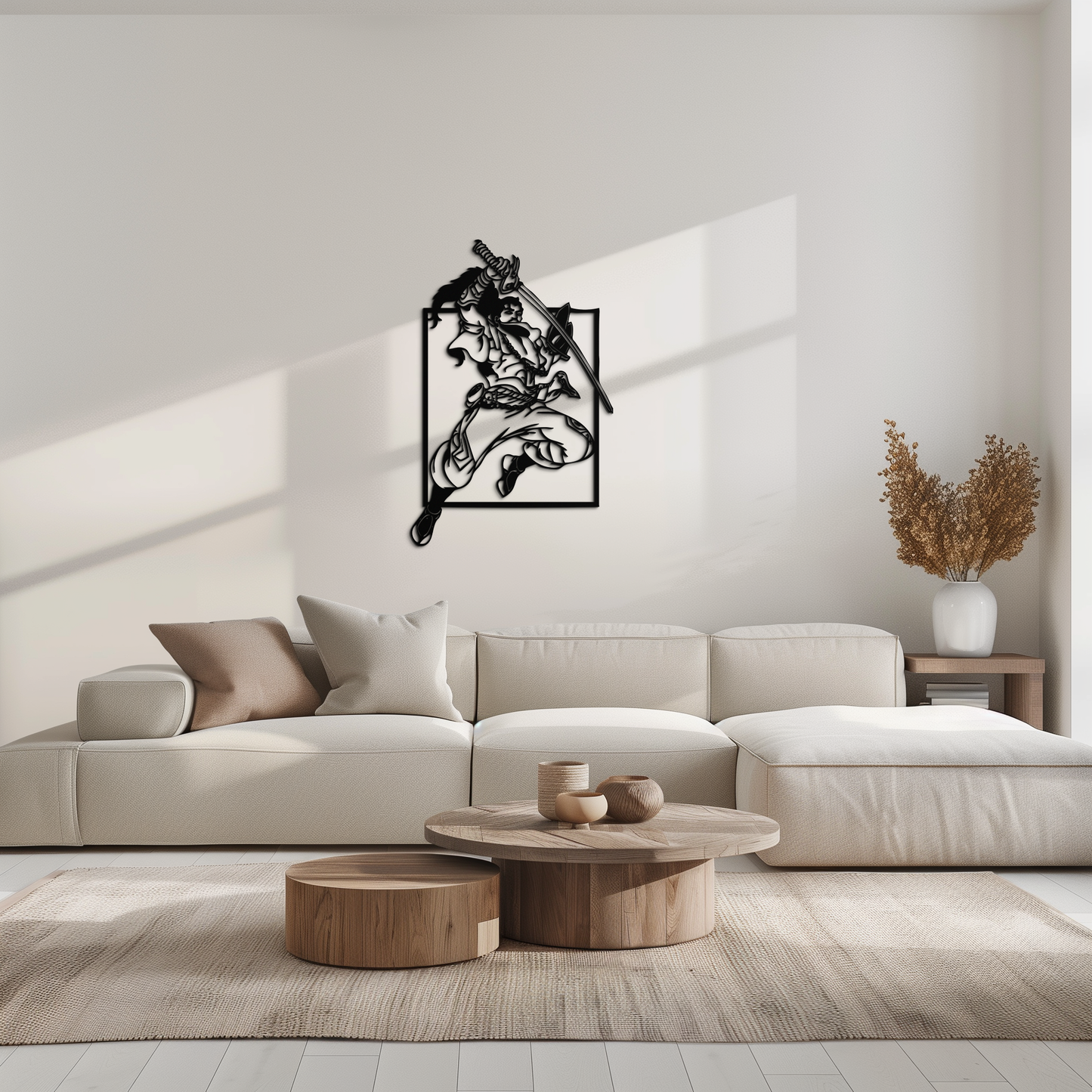 Yasuo Sword Silhouette Metal Wall Art - League of Legends-Inspired Steel Decor- KAF486 - Tampa Home & Garden Store